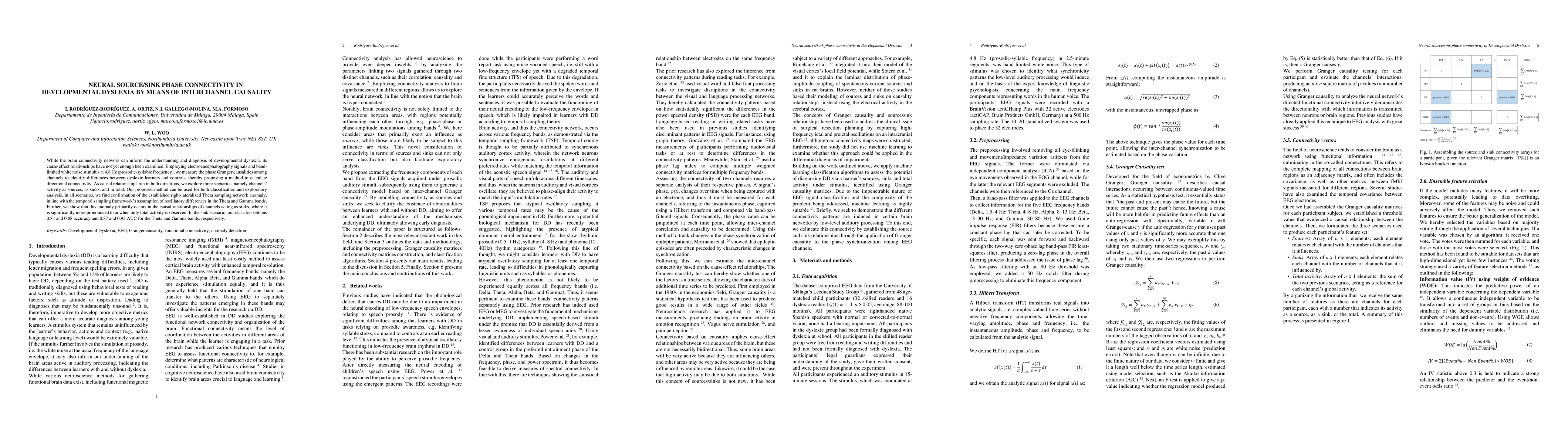 Thumbnail for Neural source/sink phase connectivity in developmental dyslexia by means
  of interchannel causality