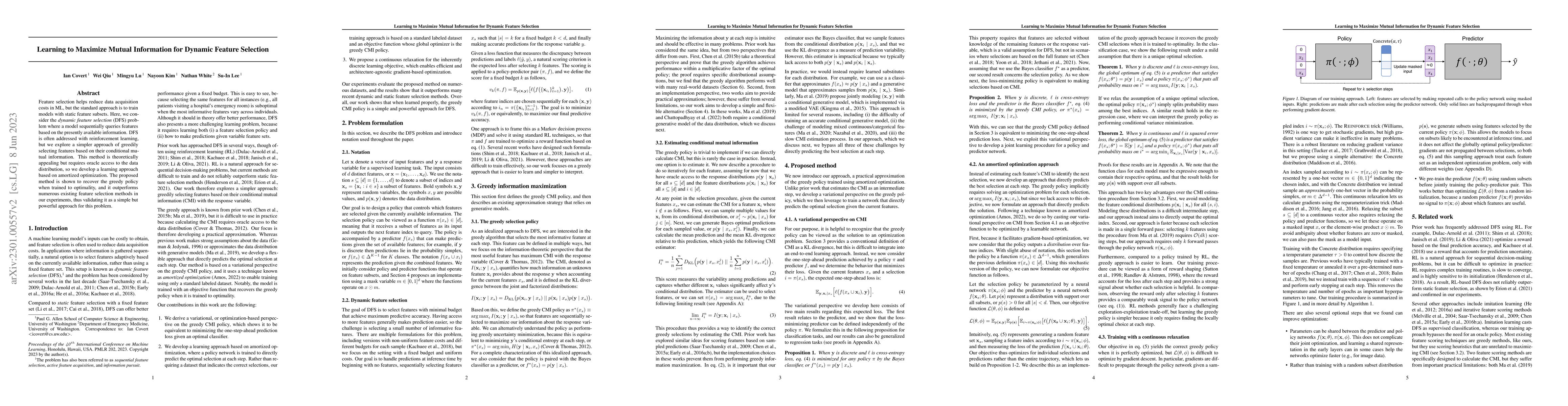 Thumbnail for Learning to Maximize Mutual Information for Dynamic Feature Selection
