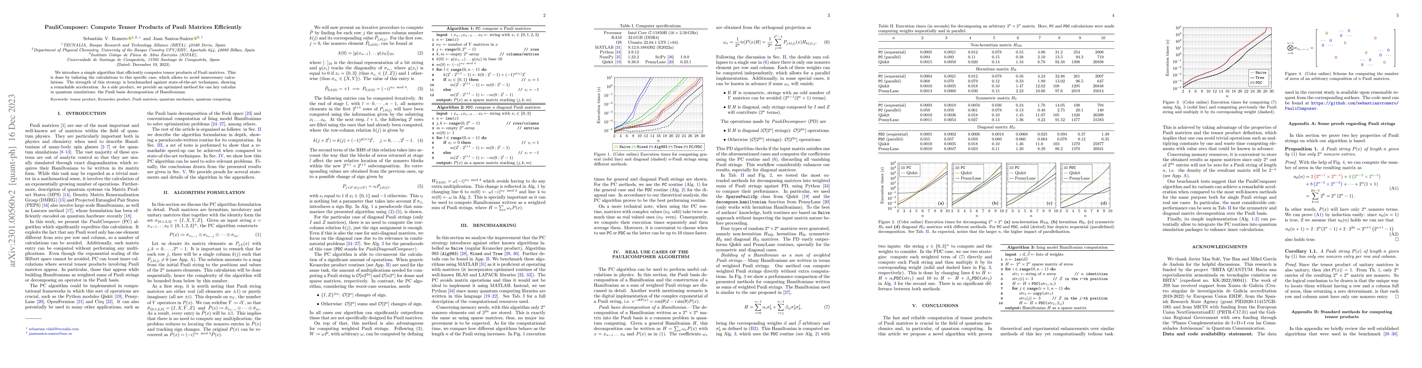 Thumbnail for PauliComposer: Compute Tensor Products of Pauli Matrices Efficiently