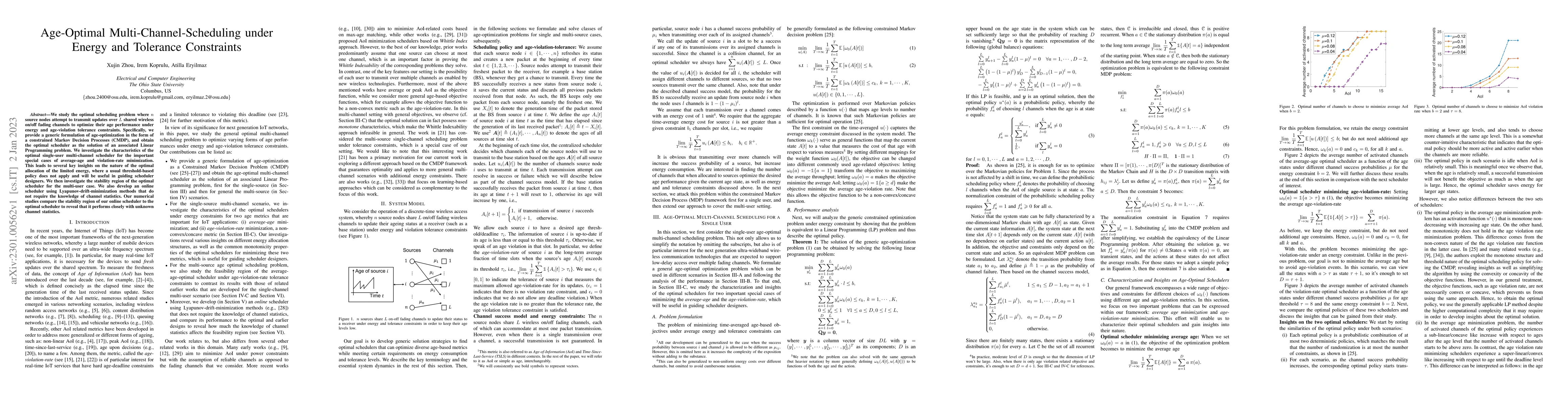 Thumbnail for Age-Optimal Multi-Channel-Scheduling under Energy and Tolerance
  Constraints