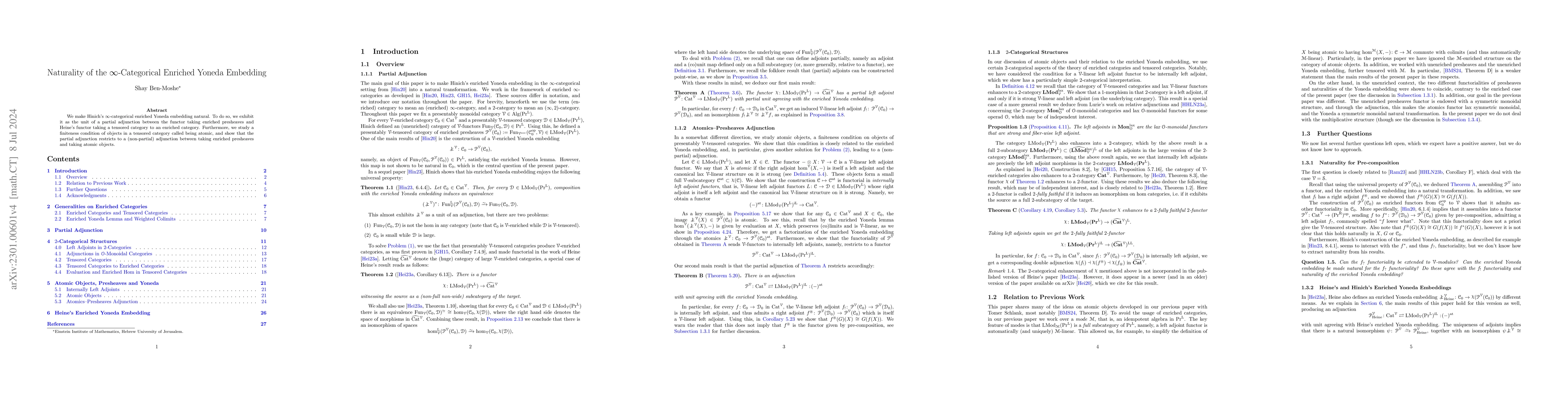 Thumbnail for Naturality of the $\infty$-Categorical Enriched Yoneda Embedding