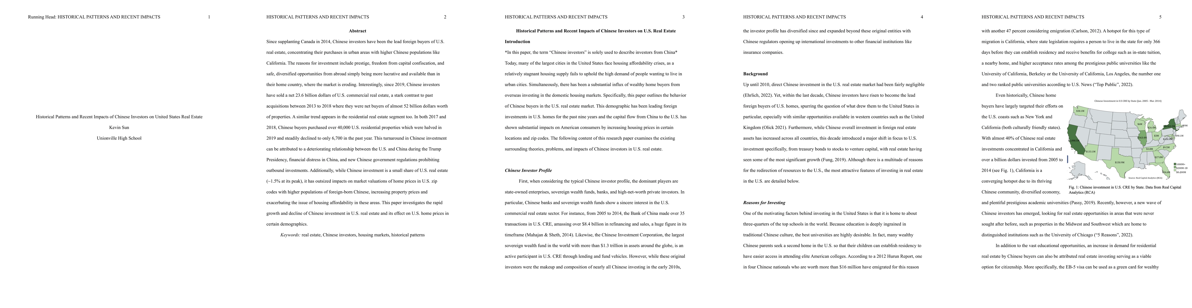 Thumbnail for Historical Patterns and Recent Impacts of Chinese Investors in United
  States Real Estate