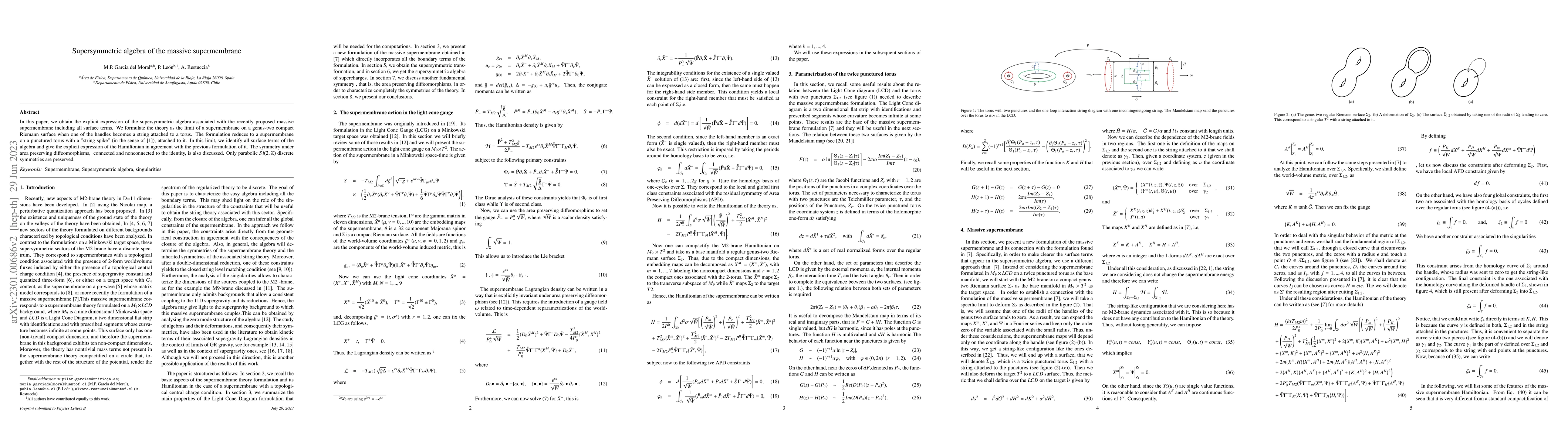 Thumbnail for Supersymmetric algebra of the massive supermembrane