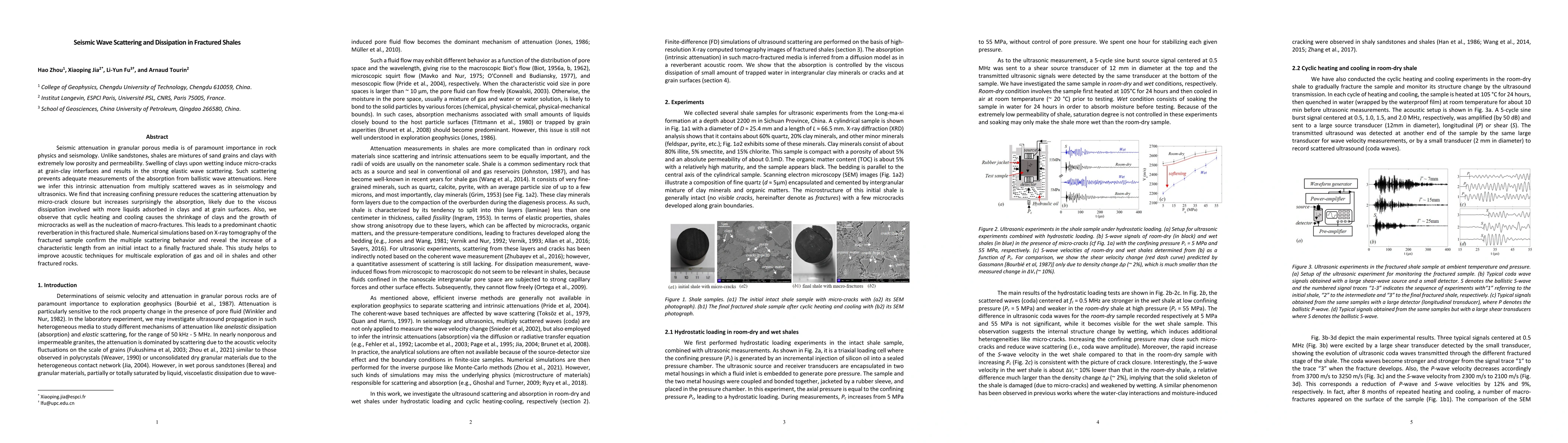 Thumbnail for Seismic Wave Scattering and Dissipation in Fractured Shales