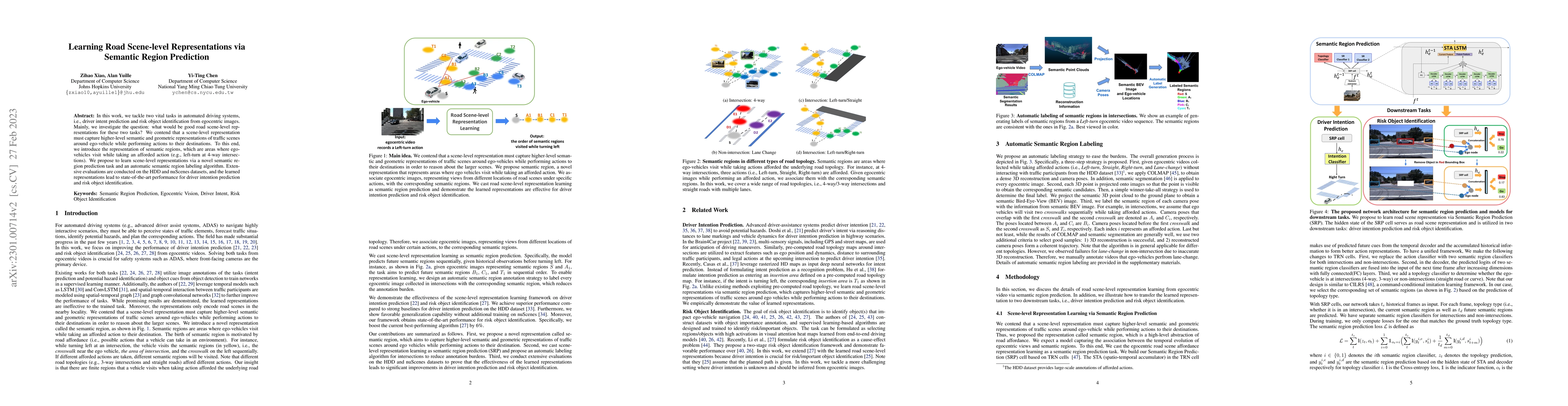 Thumbnail for Learning Road Scene-level Representations via Semantic Region Prediction