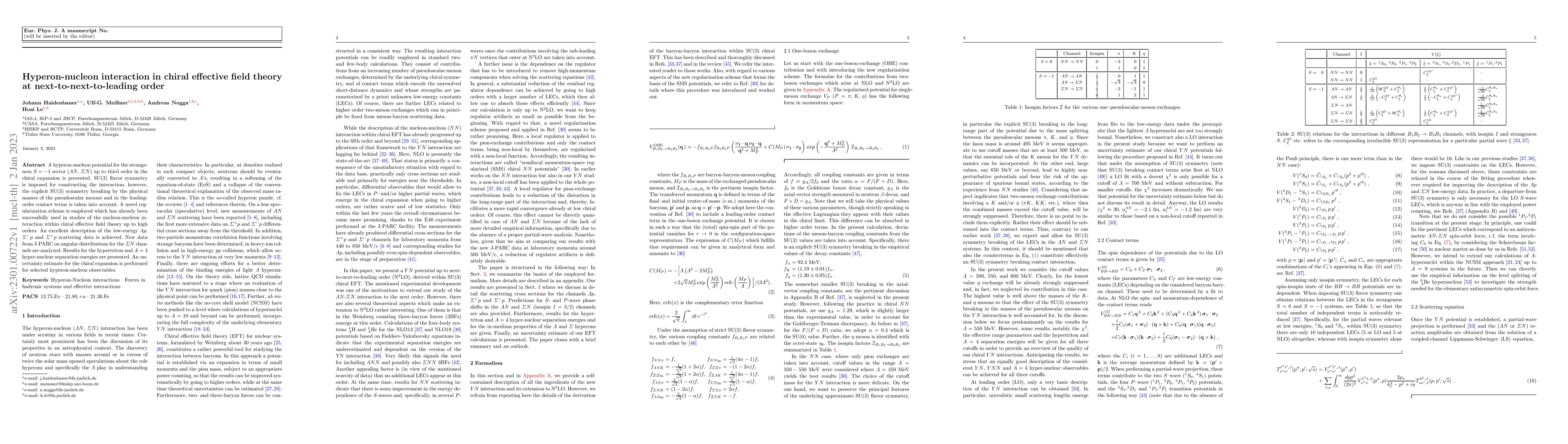 Thumbnail for Hyperon-nucleon interaction in chiral effective field theory at
  next-to-next-to-leading order