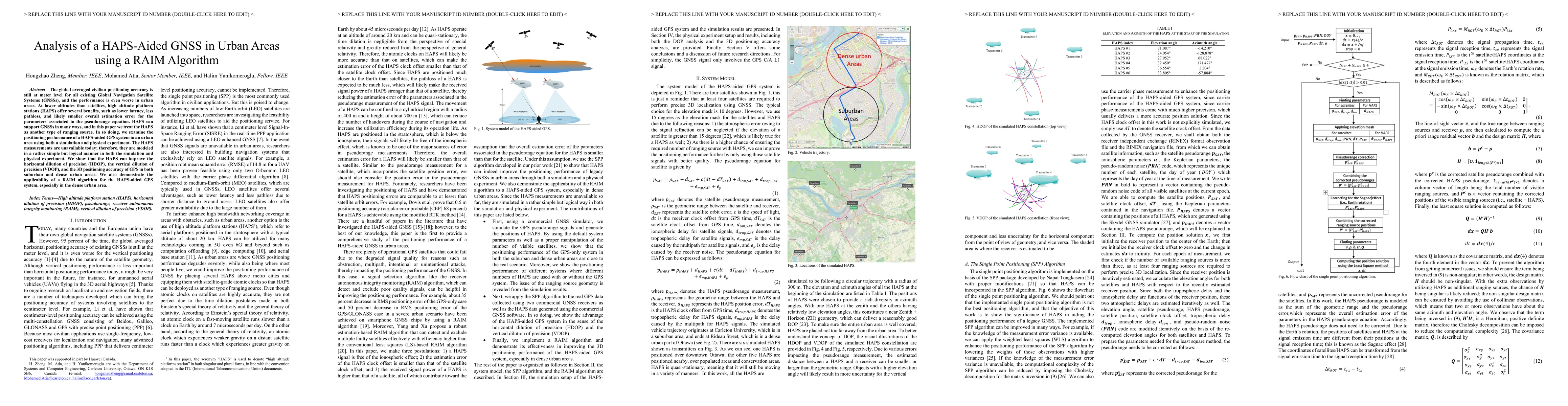 Thumbnail for Analysis of a HAPS-Aided GNSS in Urban Areas using a RAIM Algorithm