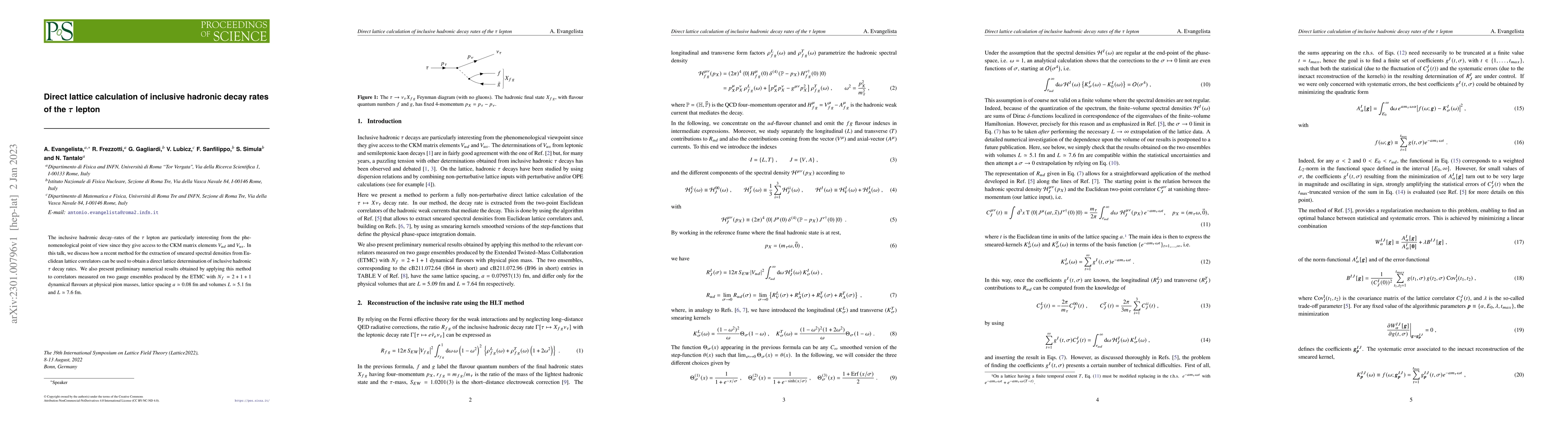 Thumbnail for Direct lattice calculation of inclusive hadronic decay rates of the
  $\tau$ lepton