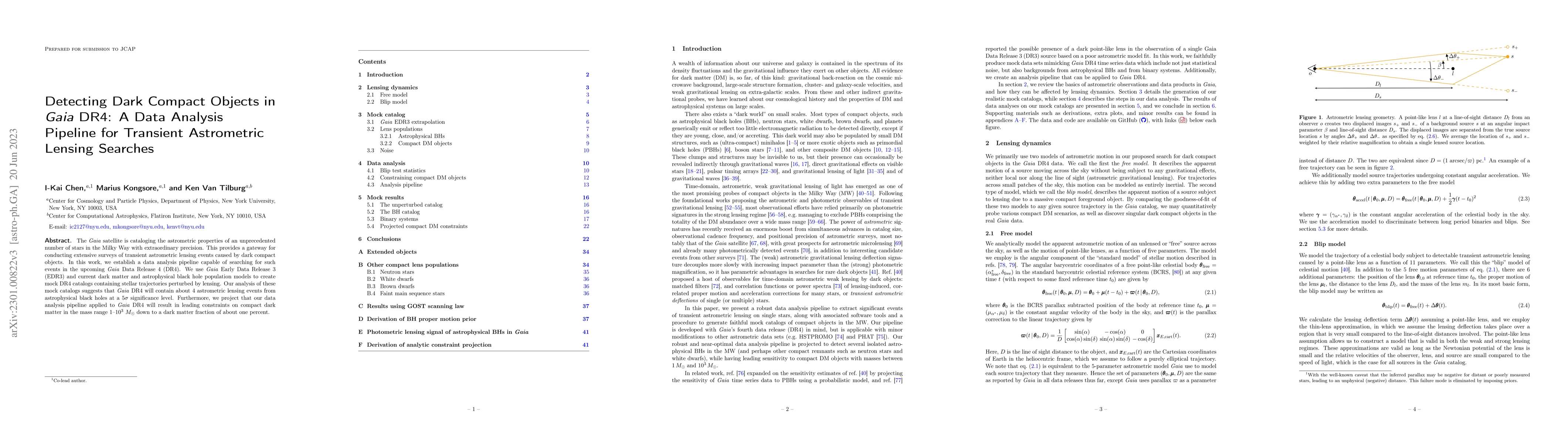 Thumbnail for Detecting Dark Compact Objects in Gaia DR4: A Data Analysis Pipeline for
  Transient Astrometric Lensing Searches
