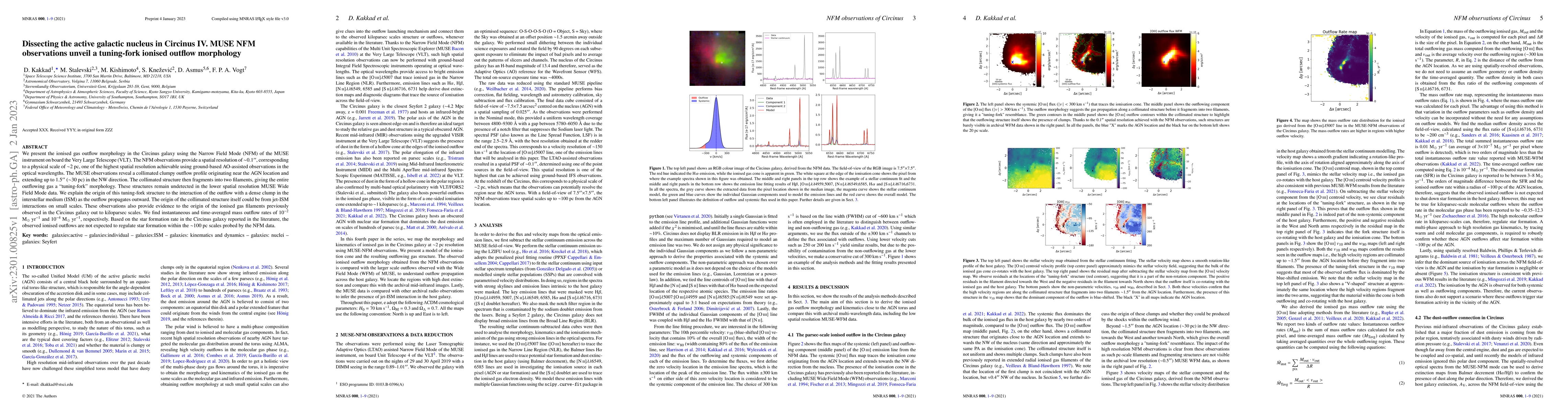 Thumbnail for Dissecting the active galactic nucleus in Circinus IV. MUSE NFM
  observations unveil a tuning-fork ionised gas morphology