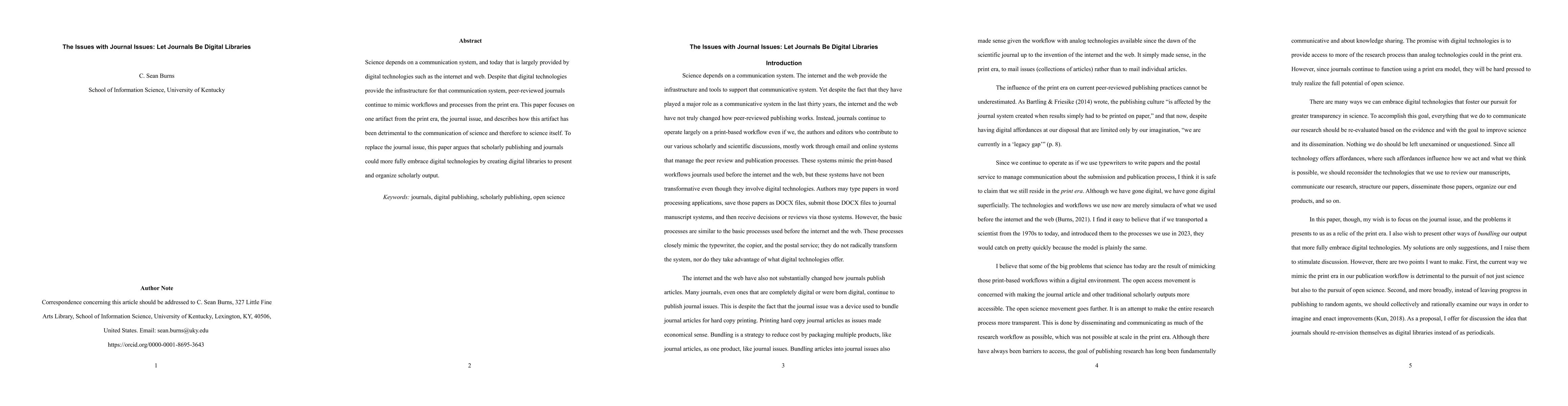 Thumbnail for The Issues with Journal Issues: Let Journals Be Digital Libraries