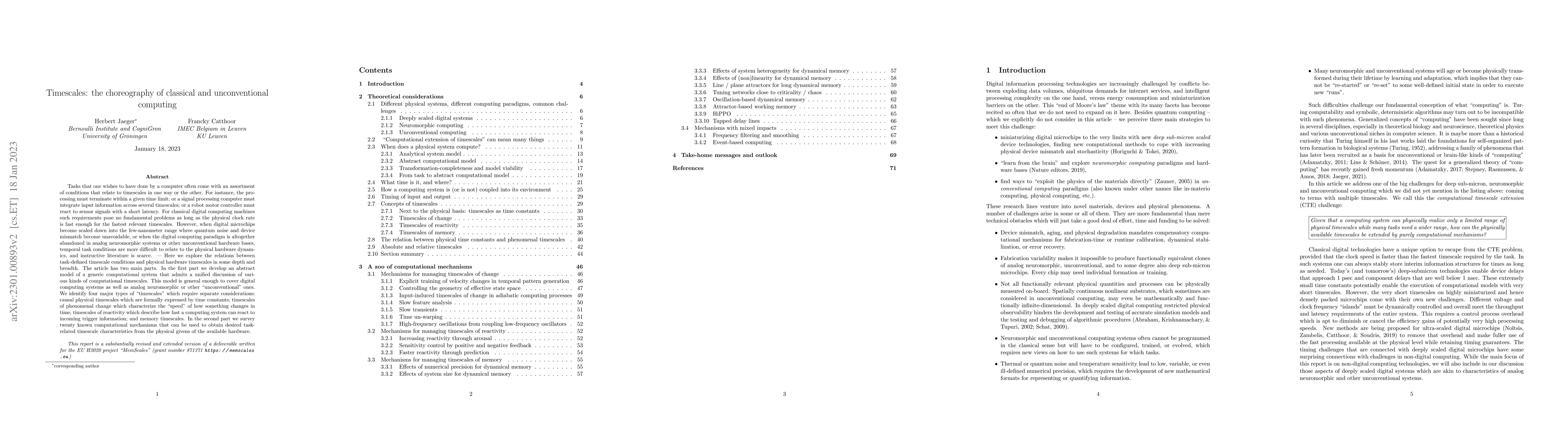 Thumbnail for Timescales: the choreography of classical and unconventional computing