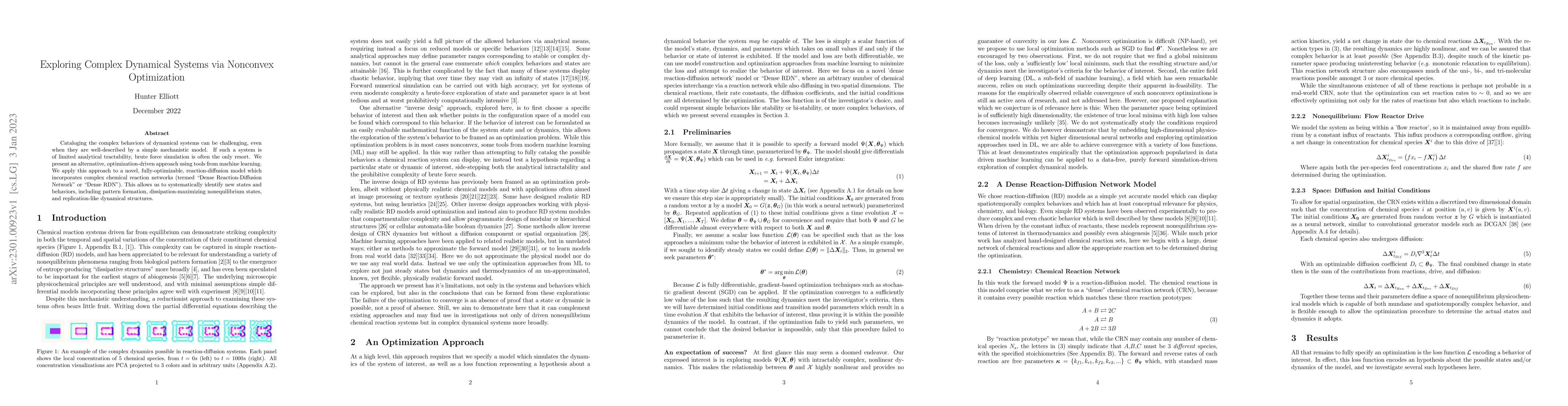 Thumbnail for Exploring Complex Dynamical Systems via Nonconvex Optimization
