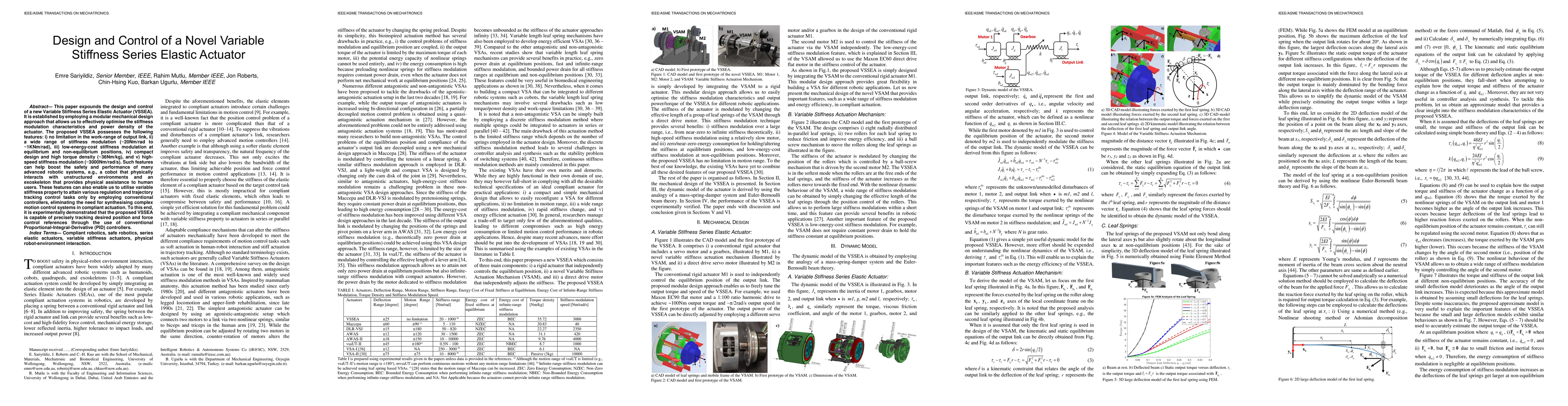 Thumbnail for Design and Control of a Novel Variable Stiffness Series Elastic Actuator