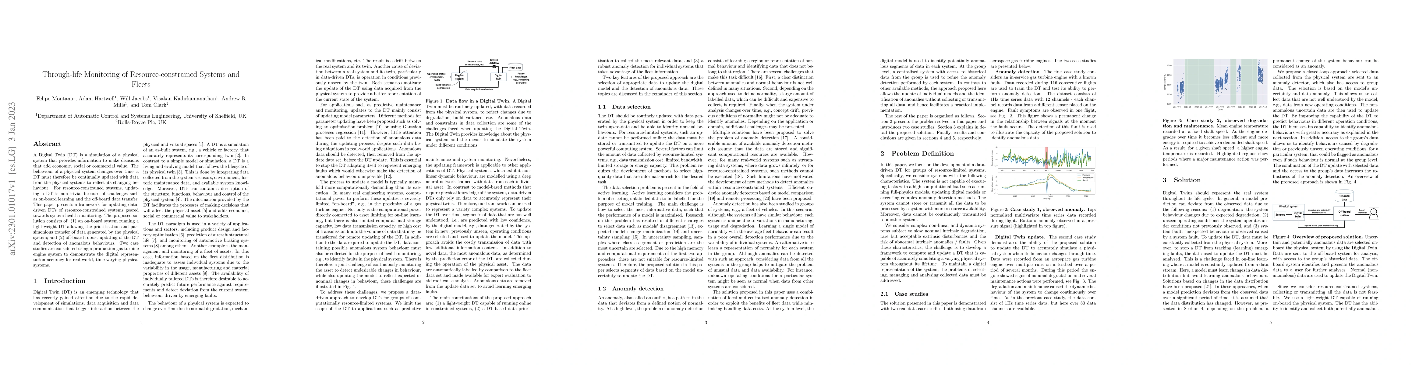 Thumbnail for Through-life Monitoring of Resource-constrained Systems and Fleets