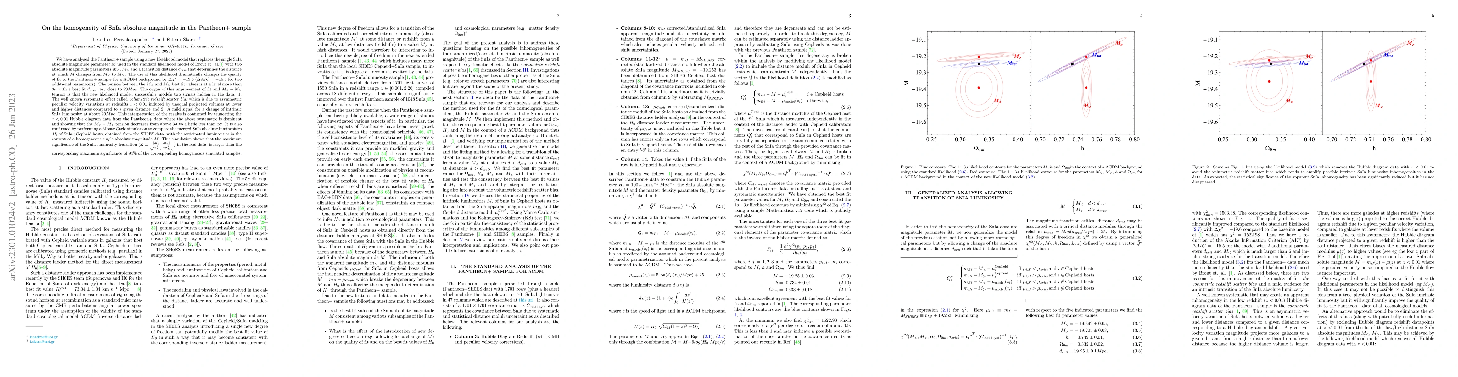 Thumbnail for On the homogeneity of SnIa absolute magnitude in the Pantheon+ sample