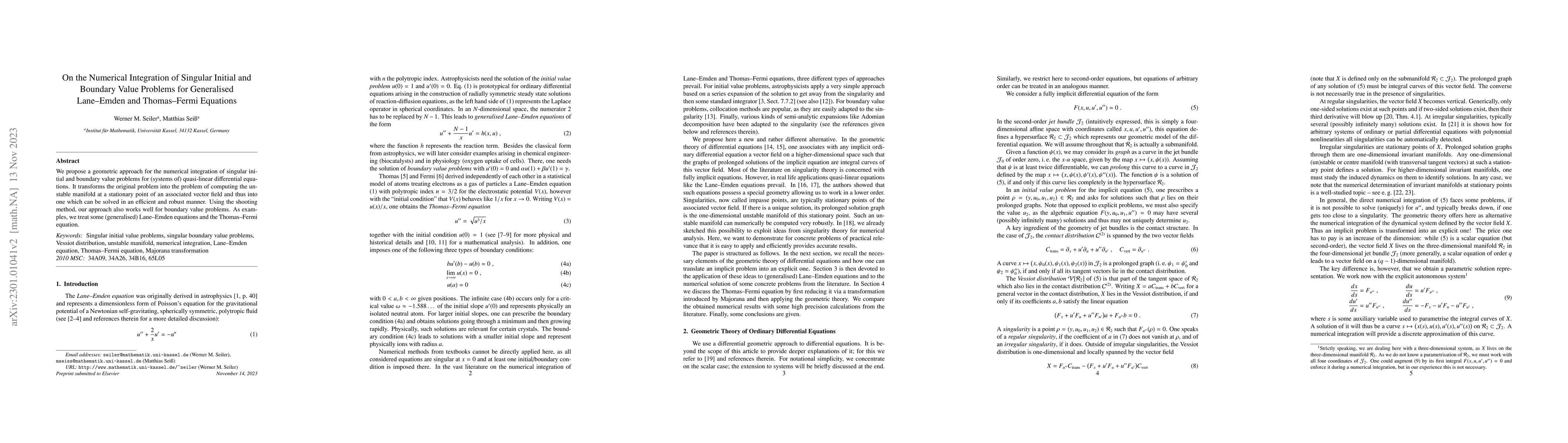 Thumbnail for On the Numerical Integration of Singular Initial and Boundary Value
  Problems for Generalised Lane-Emden and Thomas-Fermi Equations