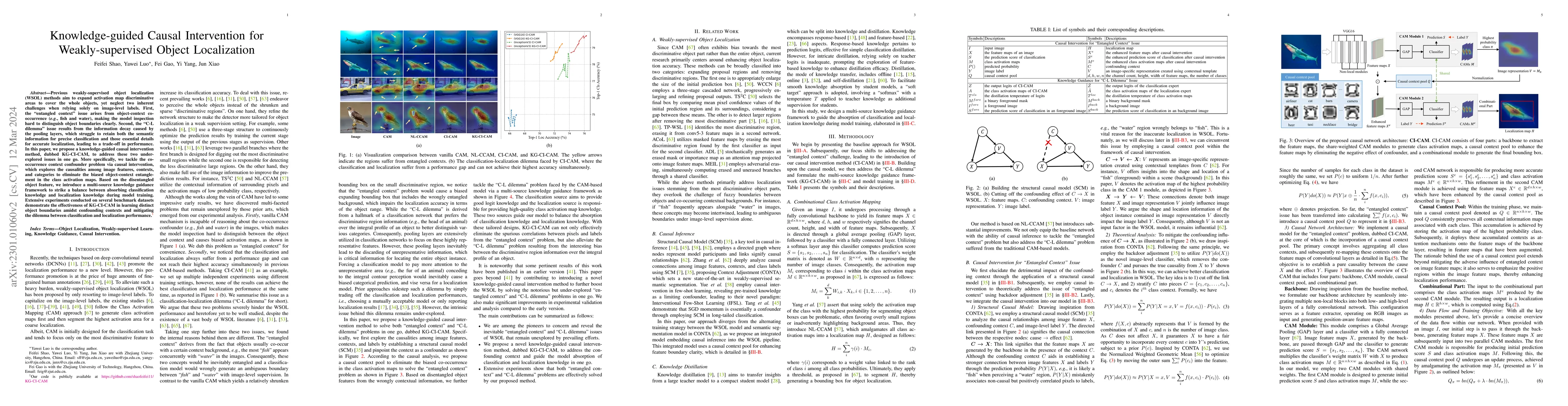 Thumbnail for Knowledge-guided Causal Intervention for Weakly-supervised Object
  Localization