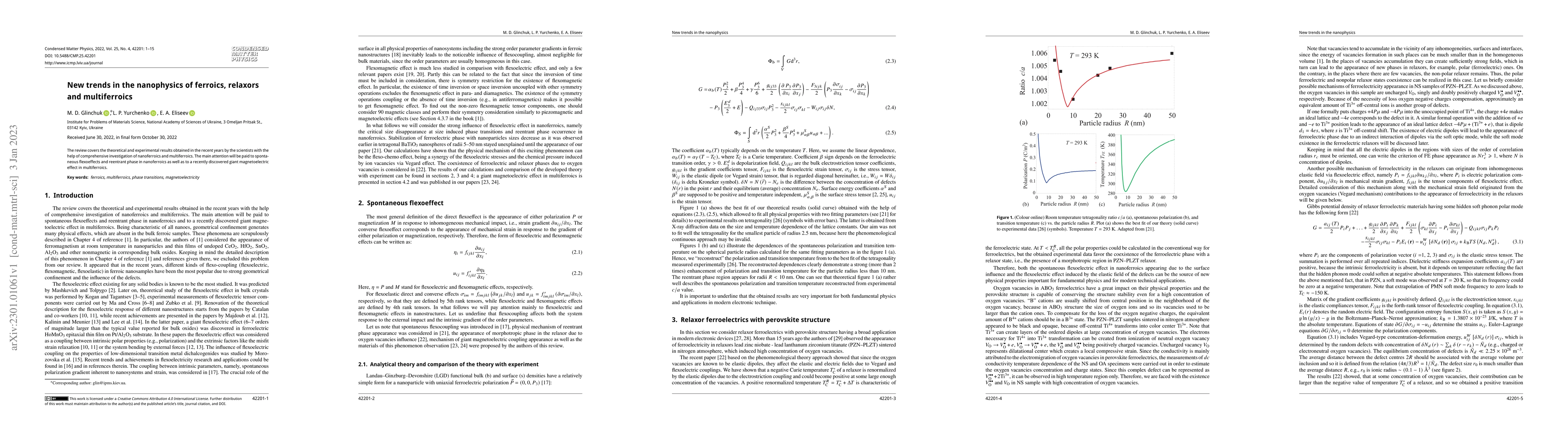 Thumbnail for New trends in the nanophysics of ferroics, relaxors and multiferroics