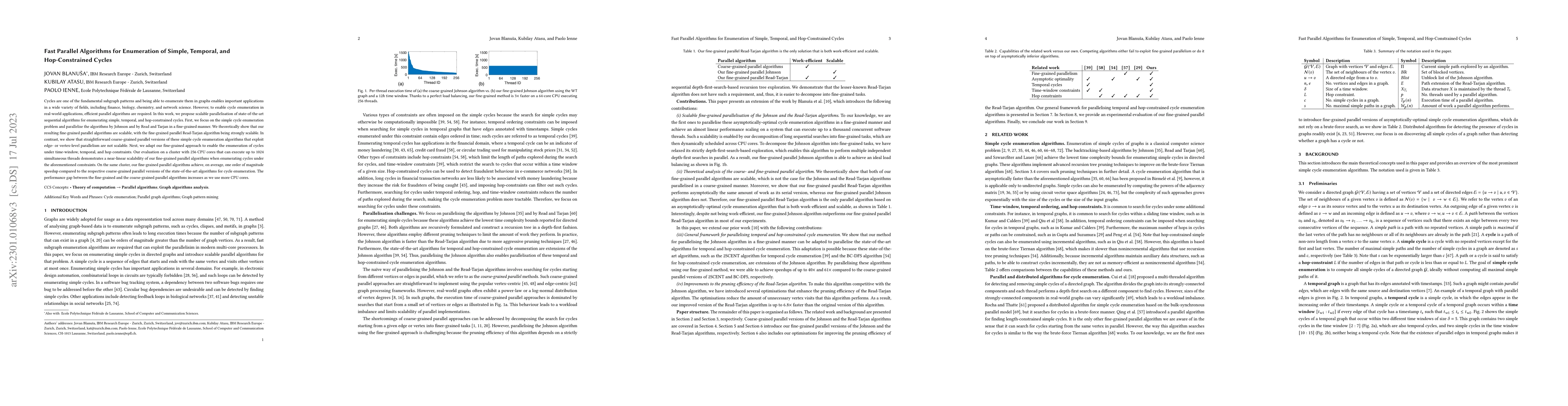 Thumbnail for Fast Parallel Algorithms for Enumeration of Simple, Temporal, and
  Hop-Constrained Cycles