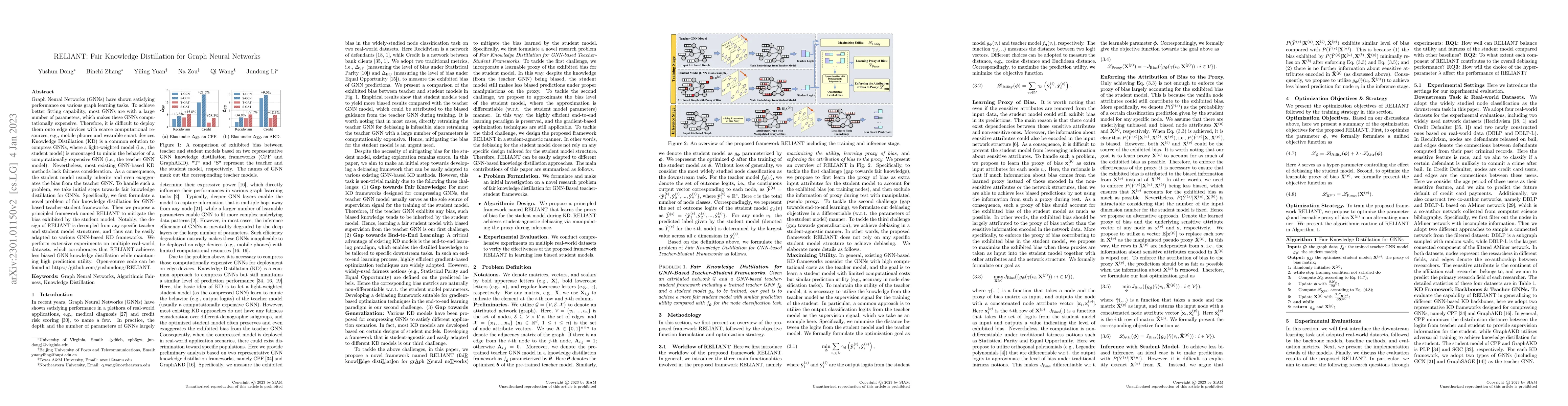 Thumbnail for RELIANT: Fair Knowledge Distillation for Graph Neural Networks