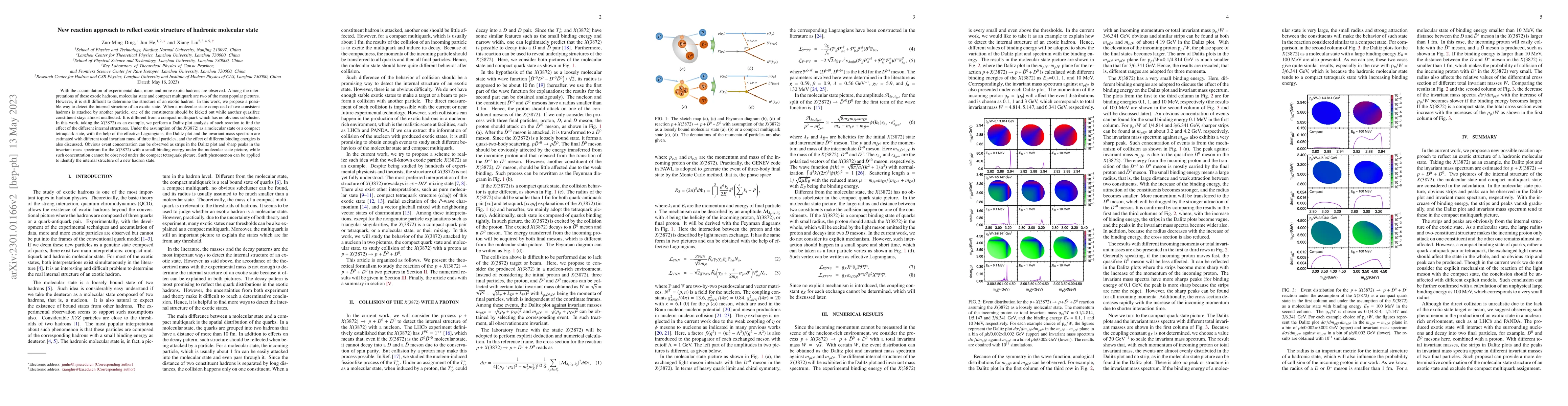 Thumbnail for New reaction approach to reflect exotic structure of hadronic molecular
  state