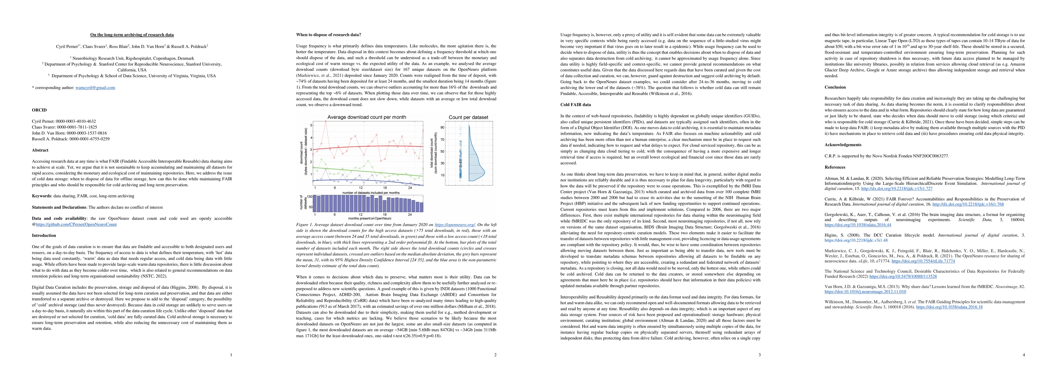 Thumbnail for On the long-term archiving of research data