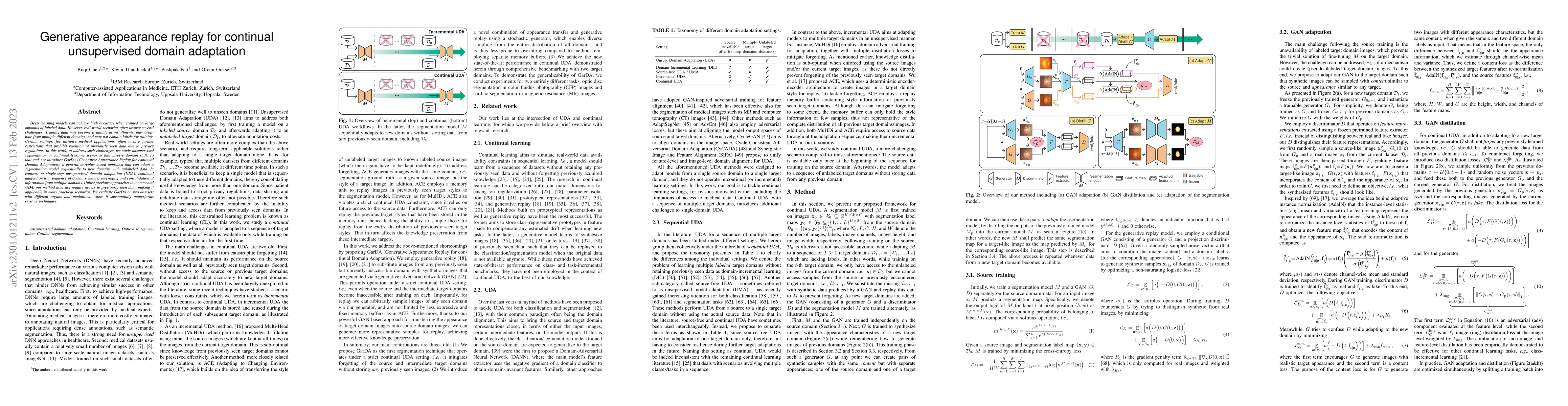 Thumbnail for Generative appearance replay for continual unsupervised domain
  adaptation
