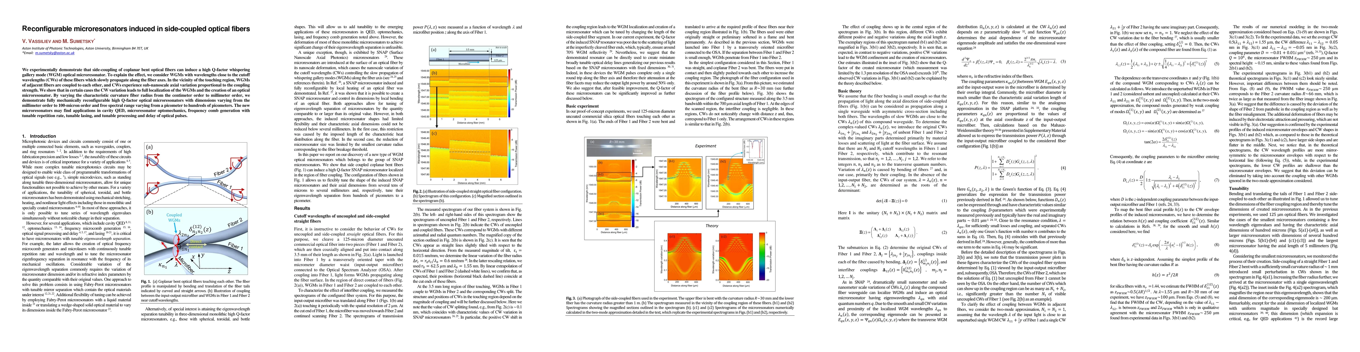 Thumbnail for Reconfigurable microresonators induced in side-coupled optical fibers