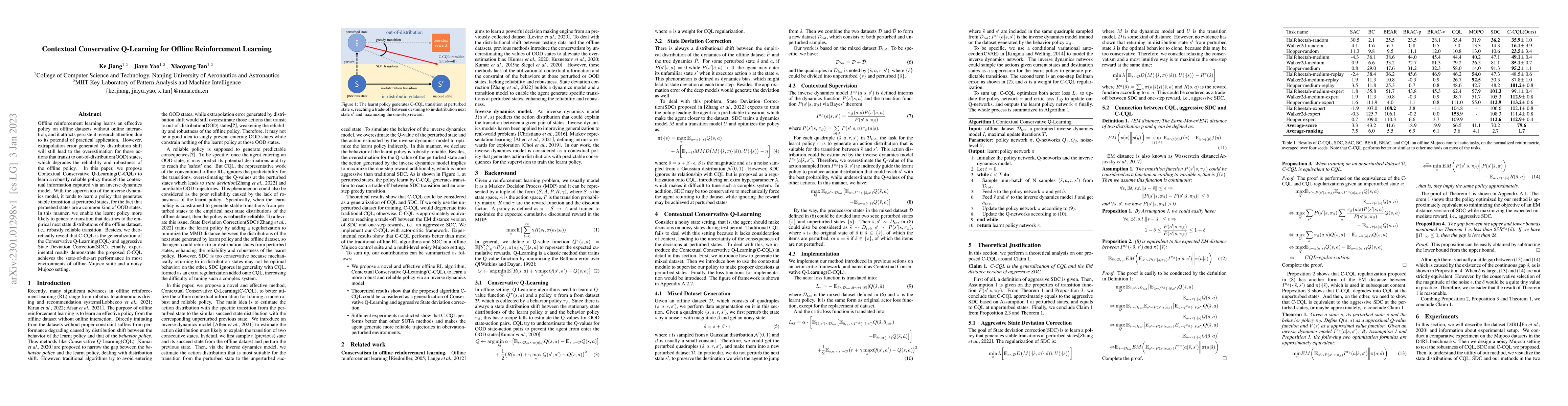 Thumbnail for Contextual Conservative Q-Learning for Offline Reinforcement Learning