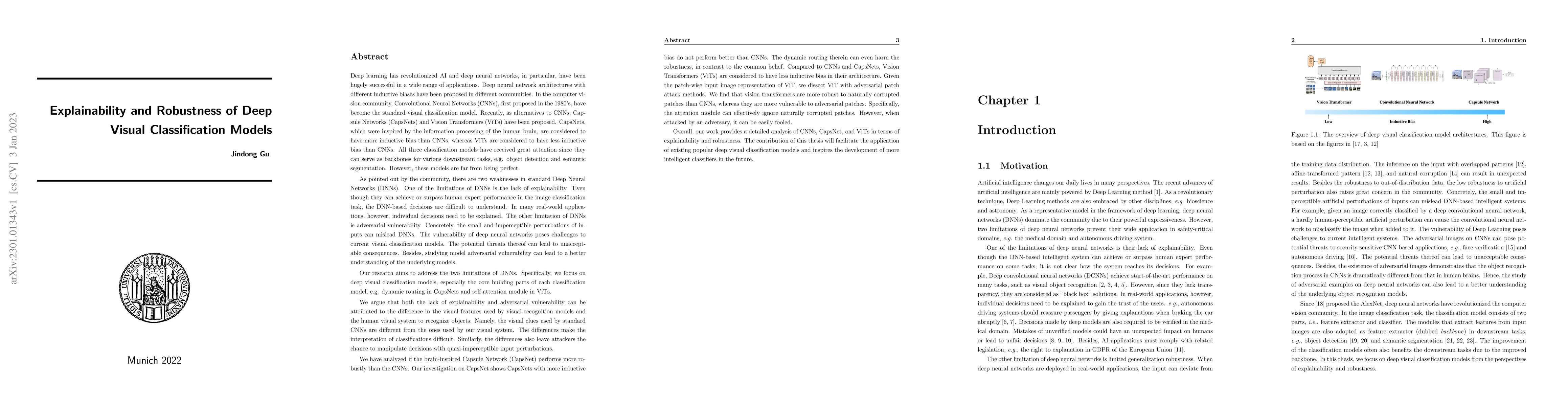 Thumbnail for Explainability and Robustness of Deep Visual Classification Models