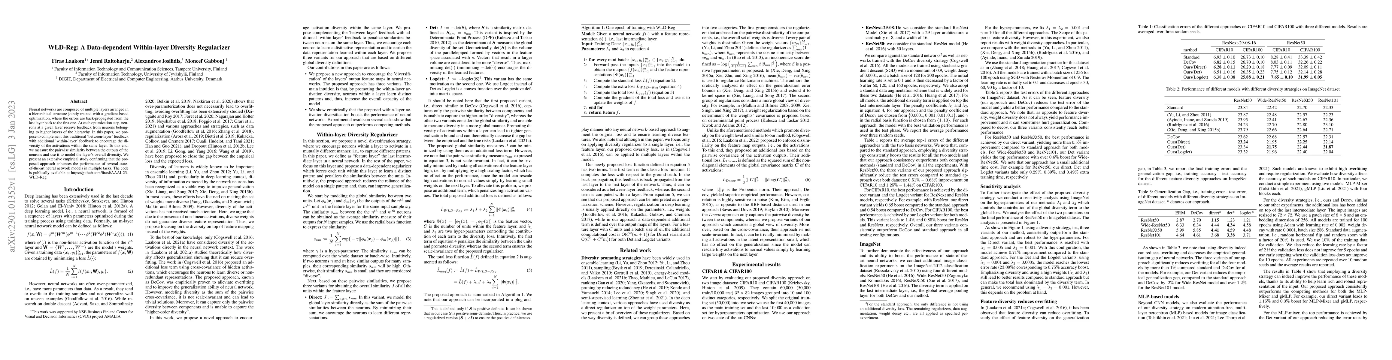 Thumbnail for WLD-Reg: A Data-dependent Within-layer Diversity Regularizer