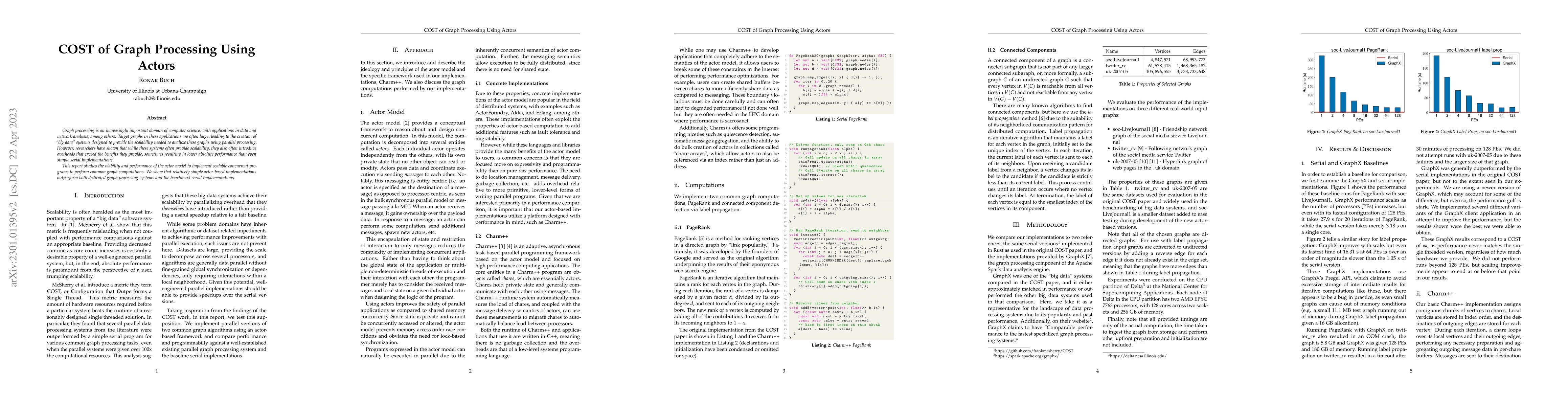 Thumbnail for COST of Graph Processing Using Actors