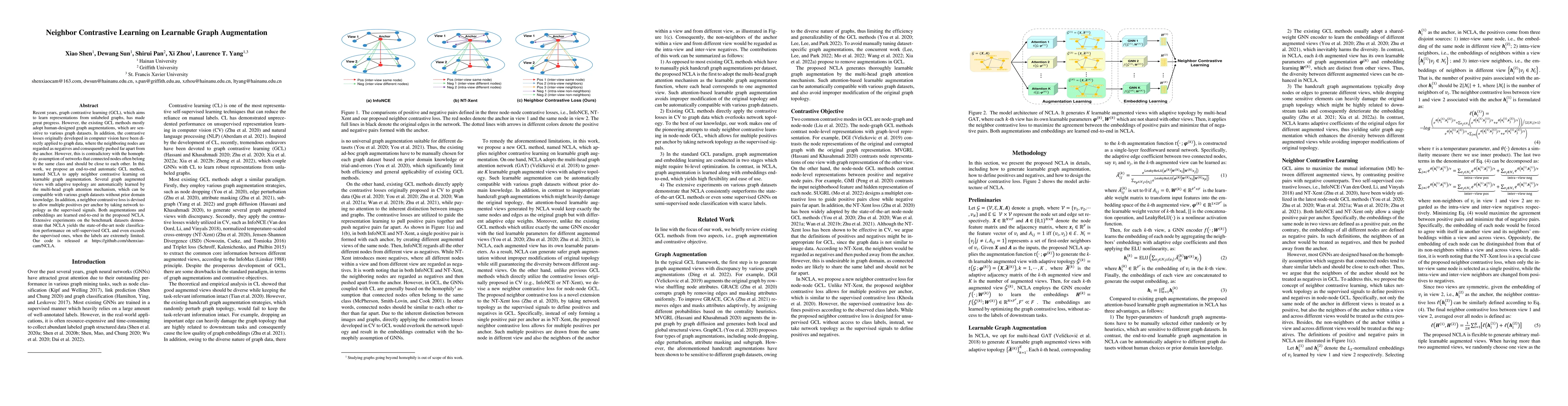 Thumbnail for Neighbor Contrastive Learning on Learnable Graph Augmentation