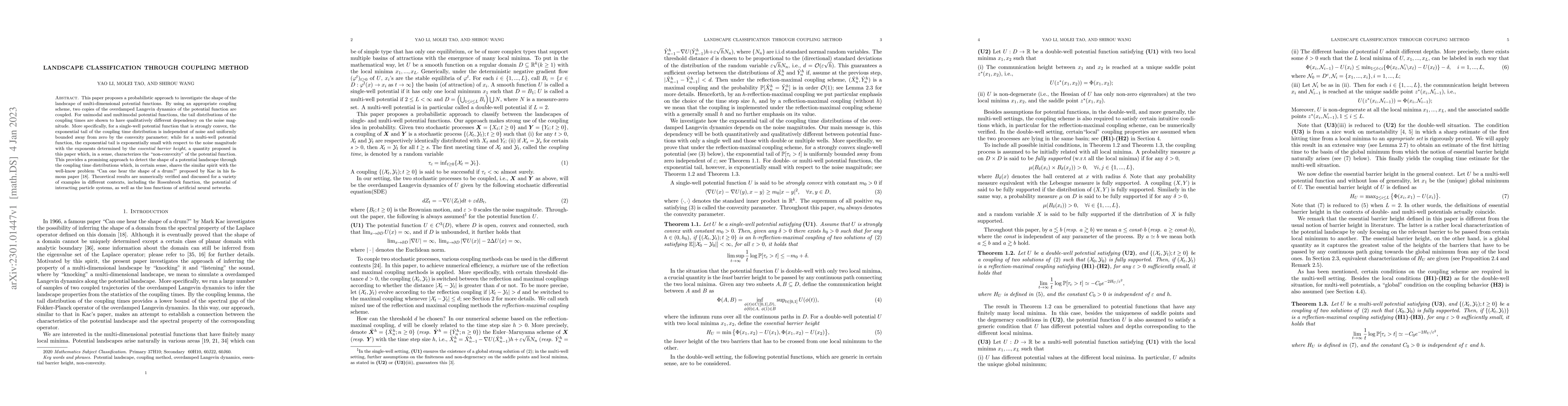 Thumbnail for Landscape classification through coupling method
