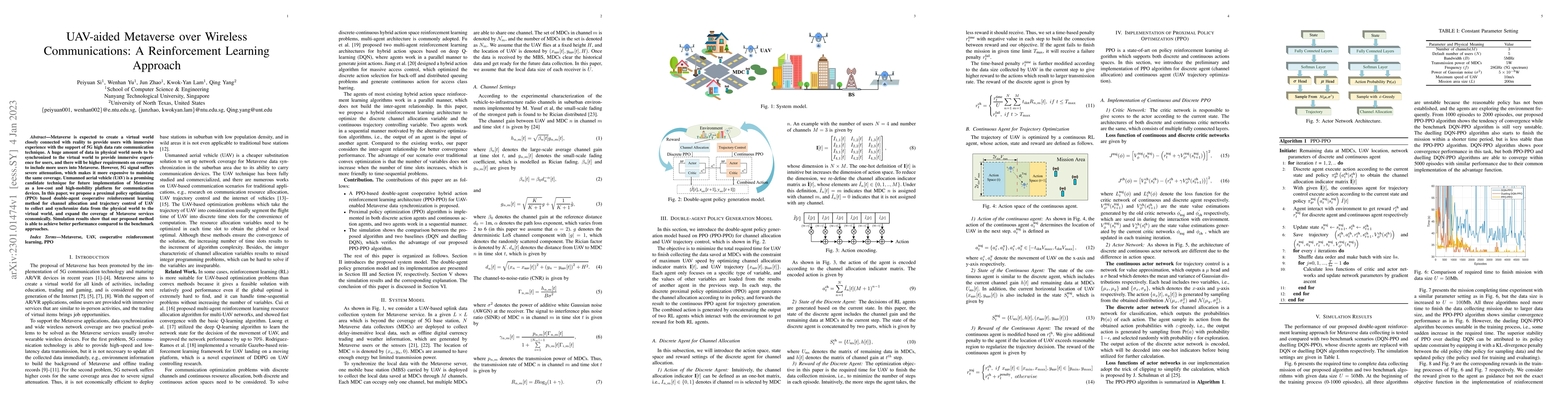 Thumbnail for UAV aided Metaverse over Wireless Communications: A Reinforcement
  Learning Approach