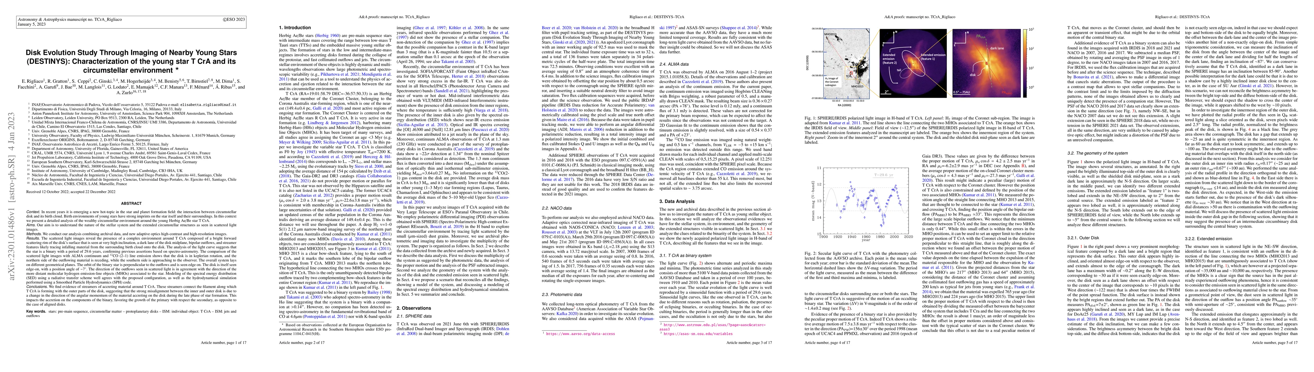 Thumbnail for Disk Evolution Study Through Imaging of Nearby Young Stars (DESTINYS):
  Characterization of the young star T CrA and its circumstellar environment