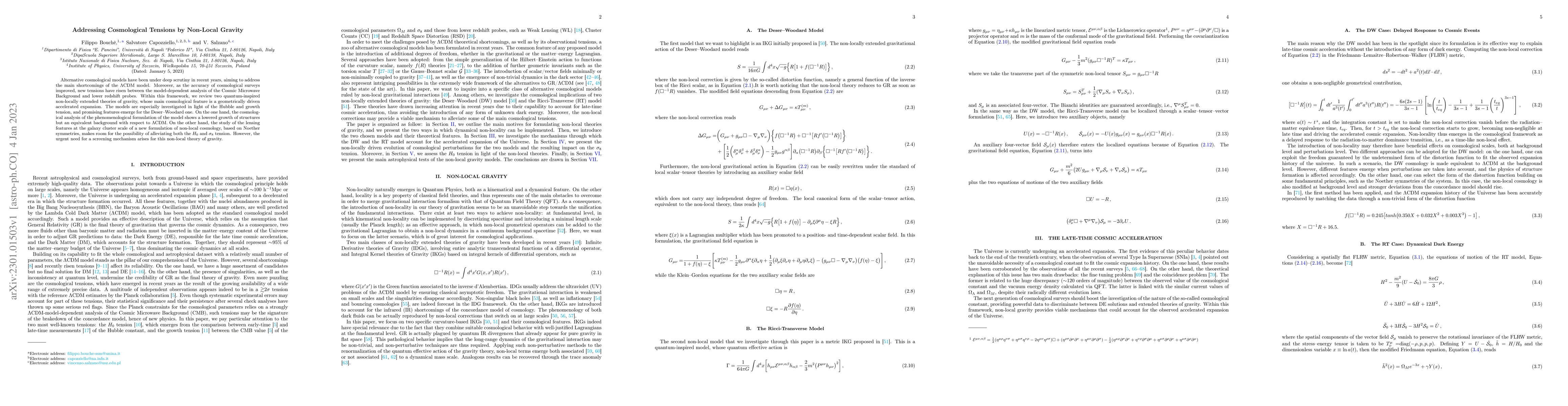 Thumbnail for Addressing Cosmological Tensions by Non-Local Gravity