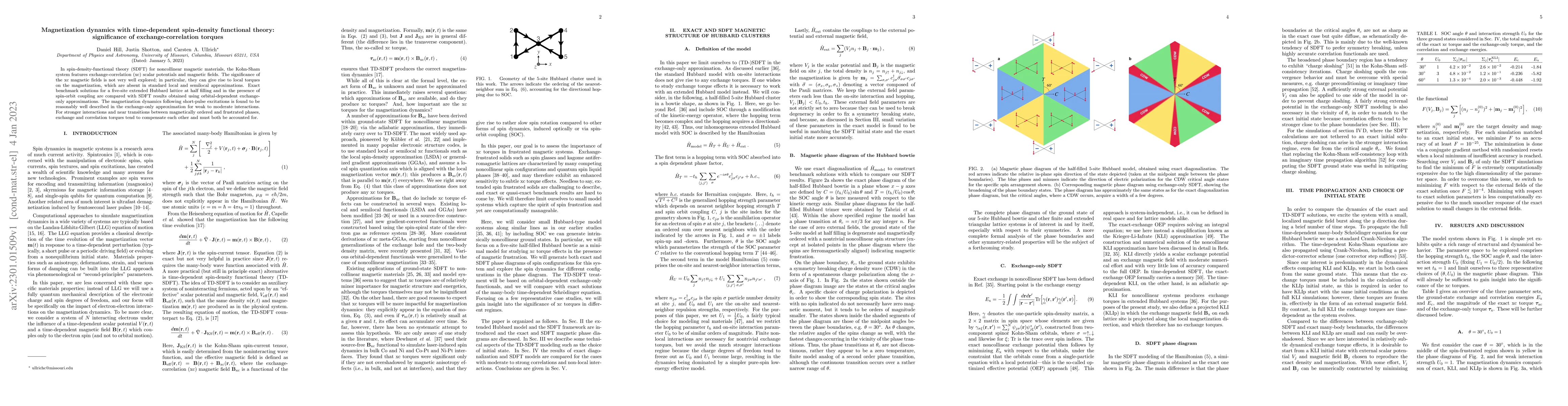 Thumbnail for Magnetization dynamics with time-dependent spin-density functional
  theory: significance of exchange-correlation torques
