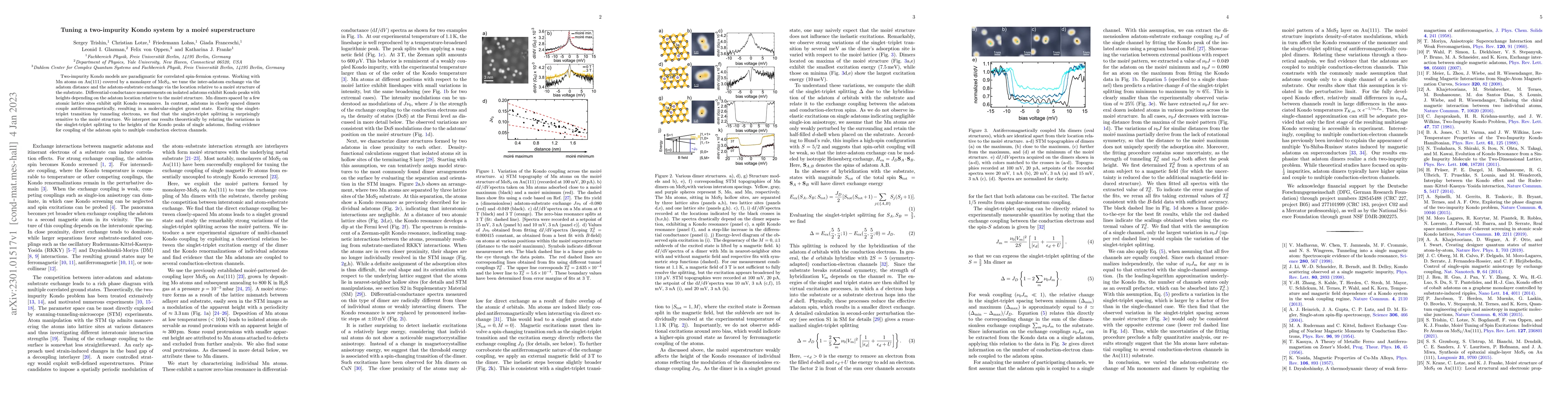 Thumbnail for Tuning a two-impurity Kondo system by a moir\'e superstructure
