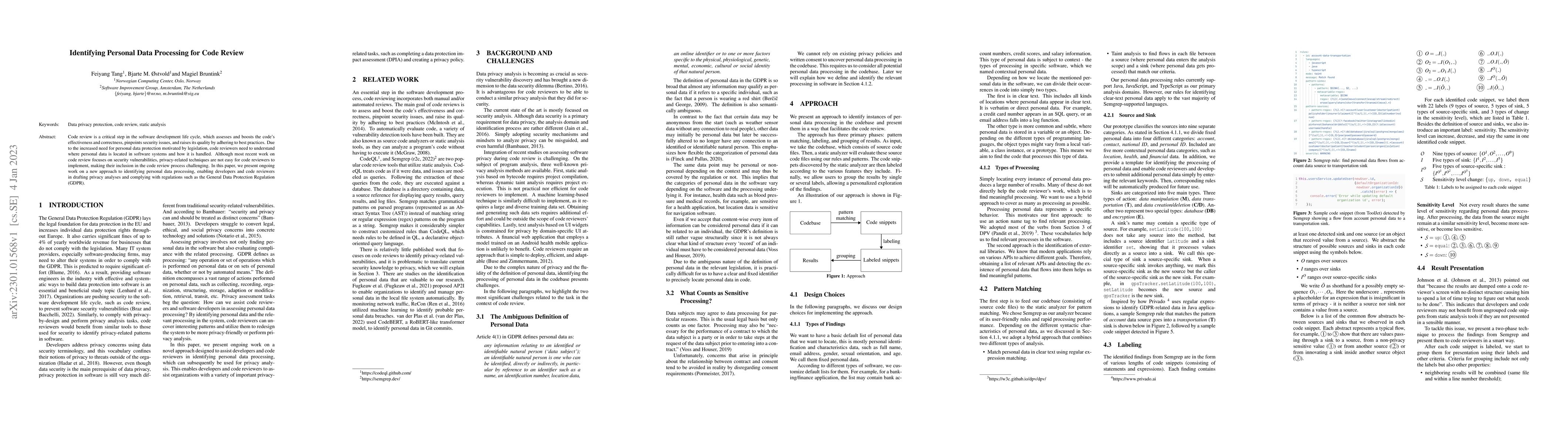 Thumbnail for Identifying Personal Data Processing for Code Review