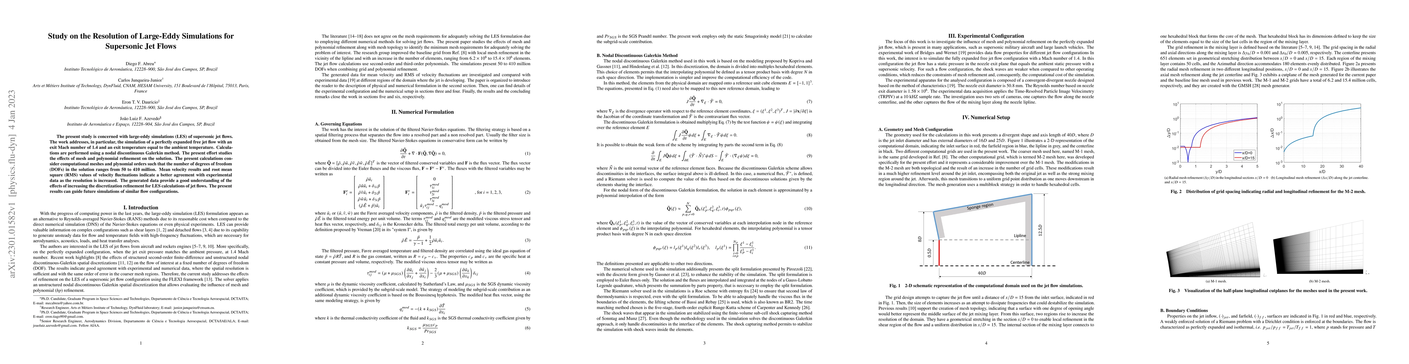 Thumbnail for Study on the Resolution of Large-Eddy Simulations for Supersonic Jet
  Flows