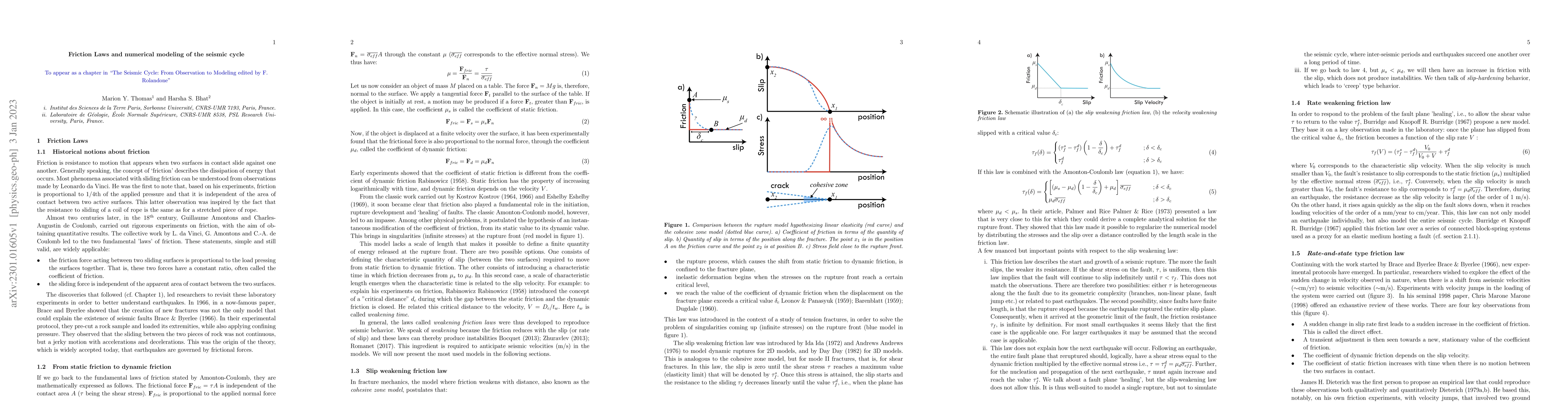 Thumbnail for Friction Laws and Numerical Modeling of the Seismic Cycle