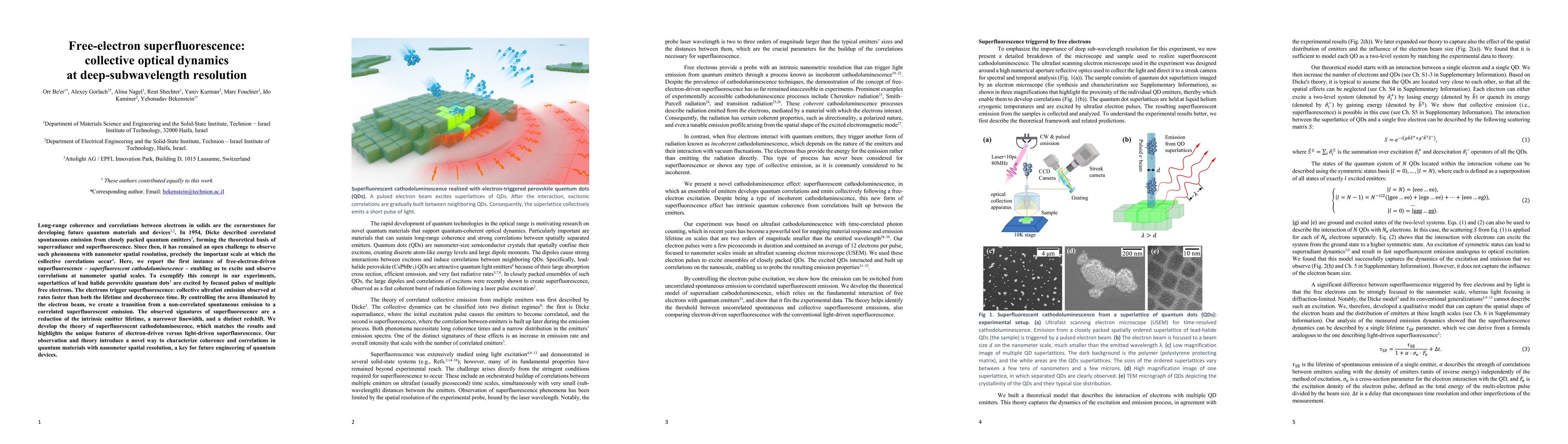 Thumbnail for Free-electron superfluorescence: collective optical dynamics at
  deep-subwavelength resolution