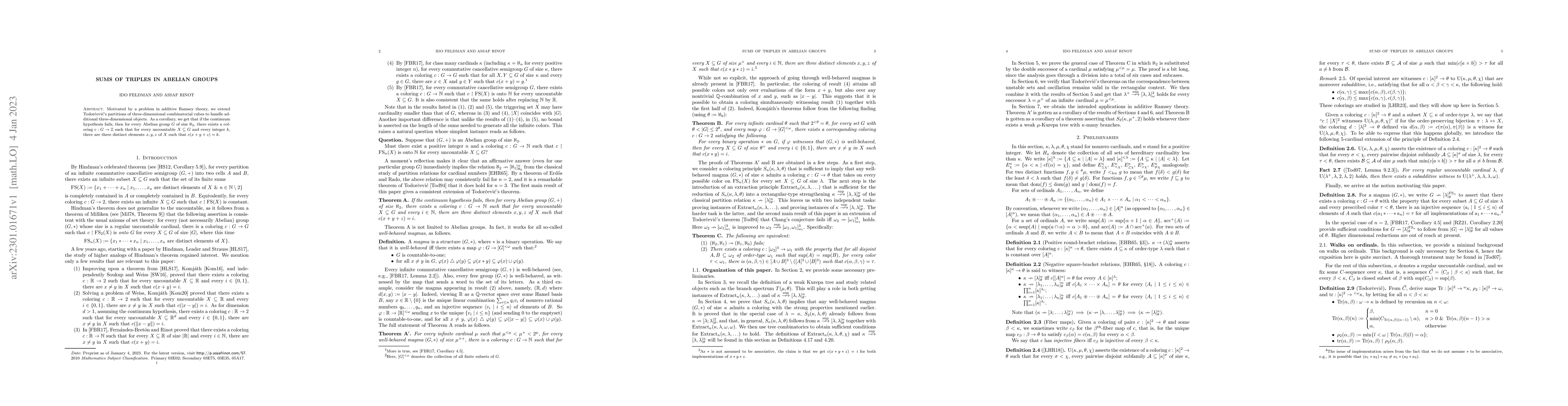 Thumbnail for Sums of triples in Abelian groups