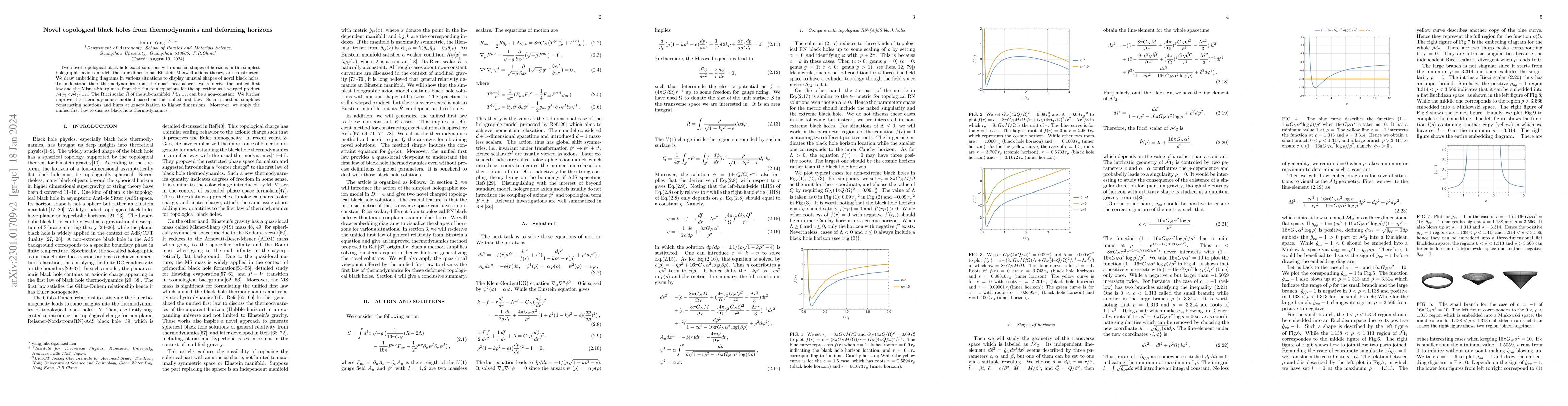 Thumbnail for Novel topological black holes from thermodynamics and deforming horizons