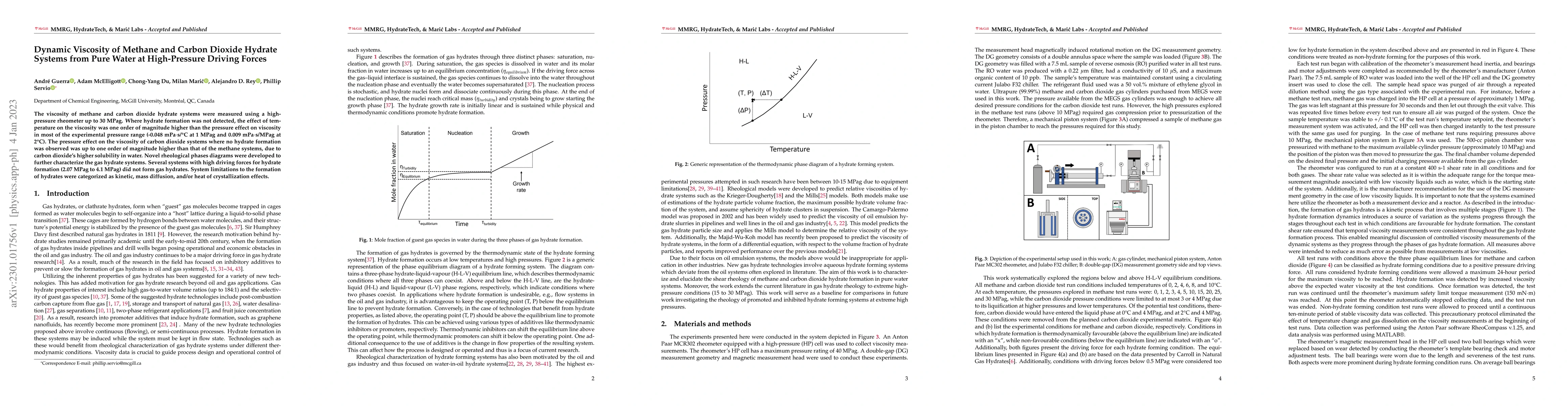 Thumbnail for Dynamic Viscosity of Methane and Carbon Dioxide Hydrate Systems from
  Pure Water at High-Pressure Driving Forces
