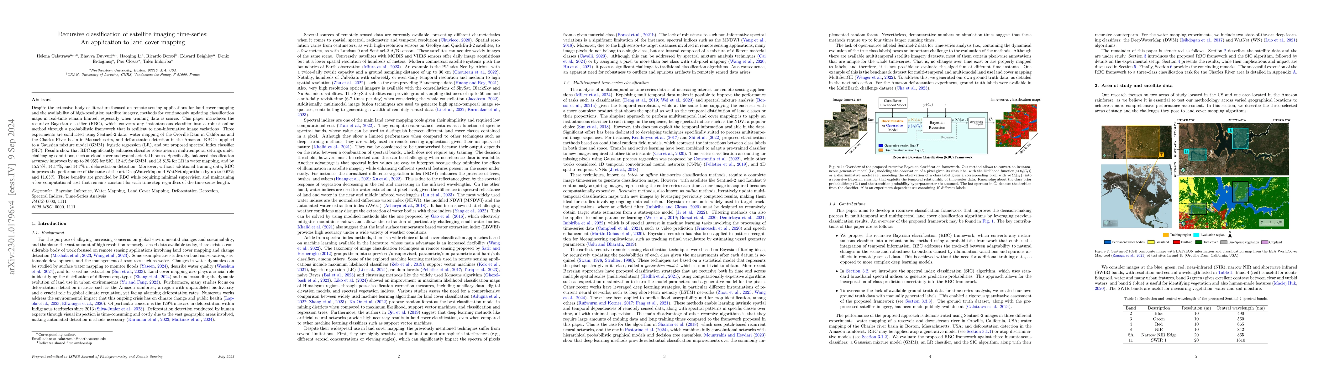 Thumbnail for Recursive classification of satellite imaging time-series: An
  application to land cover mapping