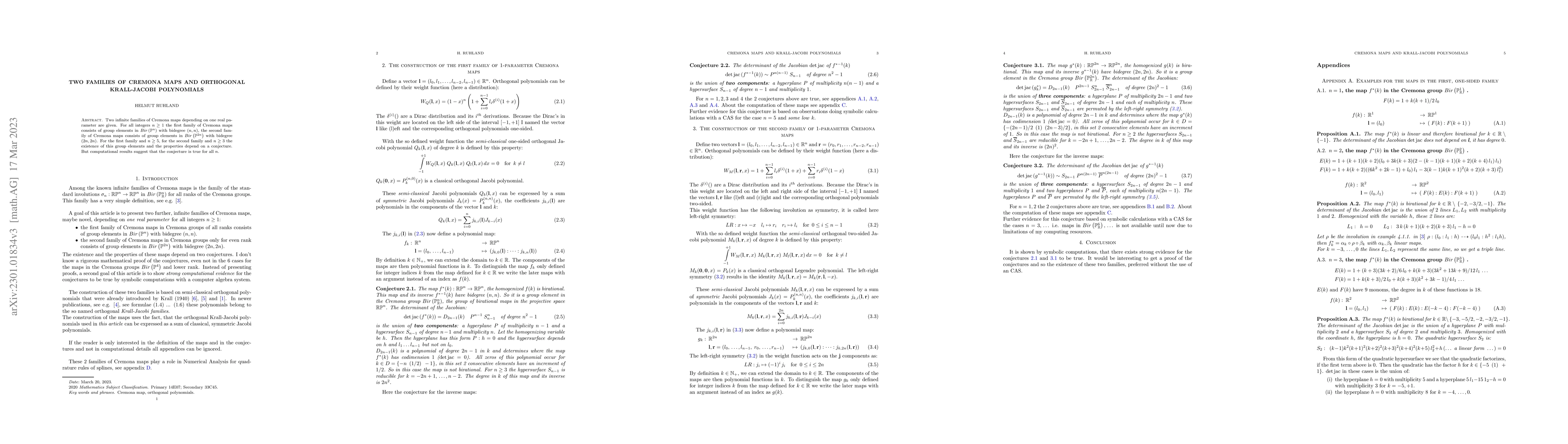 Thumbnail for Two Families of Cremona Maps and orthogonal Krall-Jacobi Polynomials