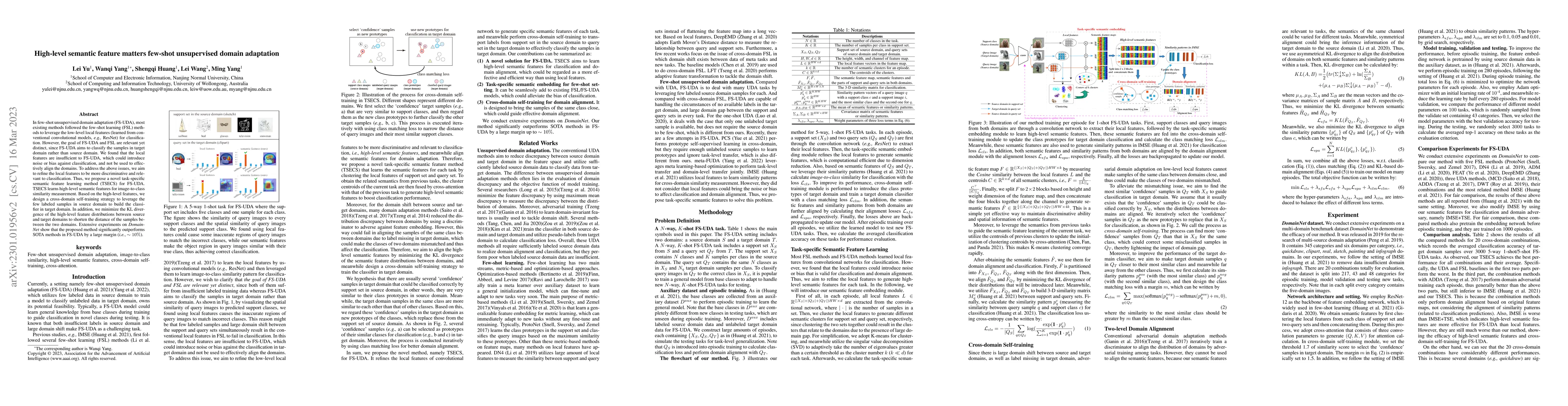 Thumbnail for High-level semantic feature matters few-shot unsupervised domain
  adaptation
